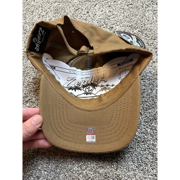 Zephyr Arizona Wildcats Tan‎ Canvas Baseball Cap One Size Mesh Strapback NEW - Picture 3 of 5